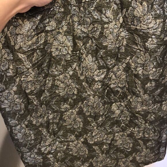 J.crew collection metallic jacquard floral skirt sz 2 - Picture 4 of 4